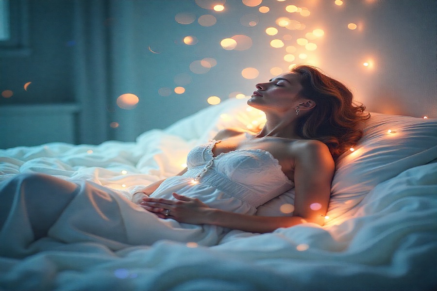 Representação da reencarnação em lares difíceis com luz espiritual surgindo