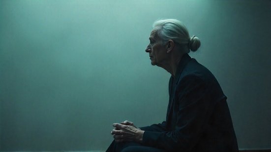 Intuição espiritual : Pessoa em silêncio contemplativo, luz suave ao redor da cabeça, atmosfera espiritual serena, simbolizando intuição e conexão da alma