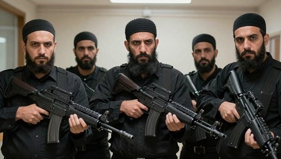 Terroristas : terroristas mulçumanos armados